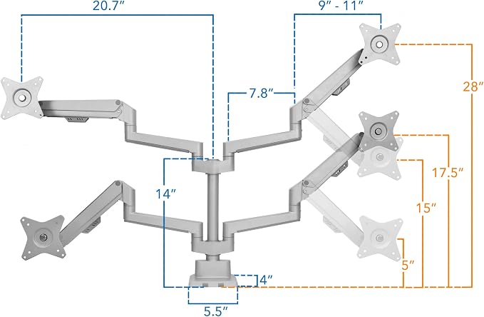 Mount-It! Dual Monitor Mount - Image 7