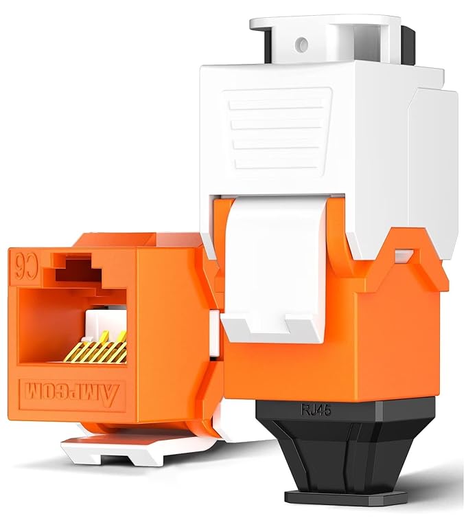 AMPCOM CAT6 RJ45 Keystone Jack by AMPCOM