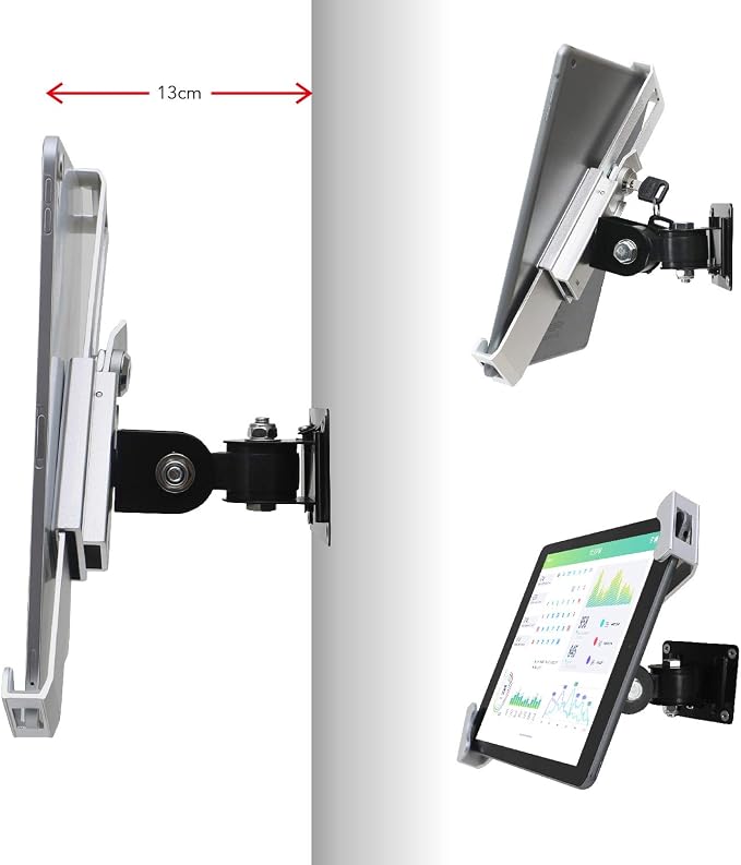 Tablet Wall Mount Holder with Anti Theft Lock, Rotate Design, Bracket - Image 6