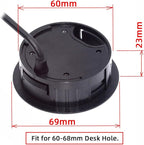 USB 3.0 Hub Sound Card USB-C 2 Port USB 60mm Desk Grommet Splitter Dock Station - Image 9