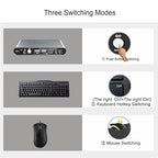 2 Port DP USB 3.0 Automatic KVM Switch Two Computers 1 DisplayPort Monitor - Image 6
