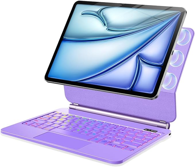 Keyboard Case for iPad Air 13 inch, iPad Pro 12.9 inch Magic Magnetic by ALIWLHOF