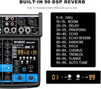 BOMGE 4 Channel mini DJ Audio Sound Mixer Interface - Image 3