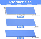 30 Pcs 2.6 * 0.8 Inches Silicone Thermal Pad Reusable CPU Thermal Pad Heat - Image 2