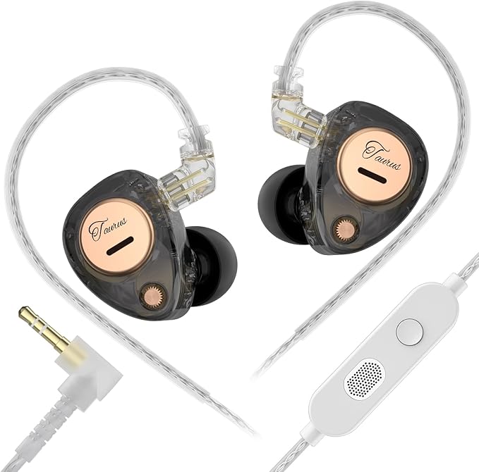 KZ Taurus in Ear Monitor Headphones, Horizontal 2DD Gaming IEM Earbuds Wired in by KEEPHiFi