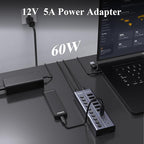 FIDECO 60W Powered USB Hub for Laptop and PC, 10-Port 10Gbps USB Splitter - Image 3