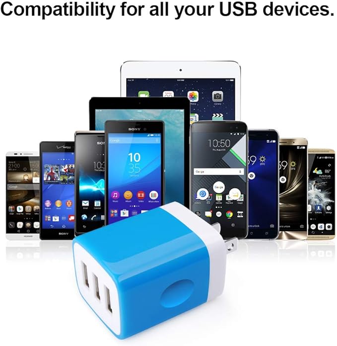 Wall Charger Adapter, USB Cubes, SE 2020, 11 Plus, Samsung GalaxyS24, S21 Ultra - Image 7
