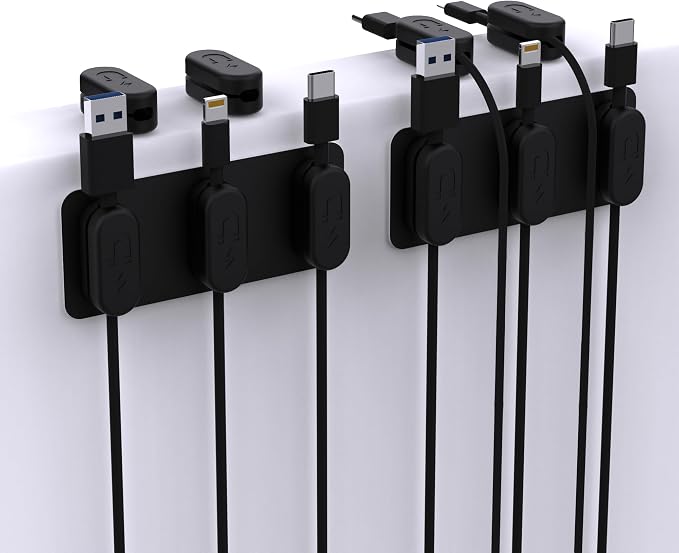 Magnetic Cable Clips – Chargeworx Cord Organizer by Chargeworx