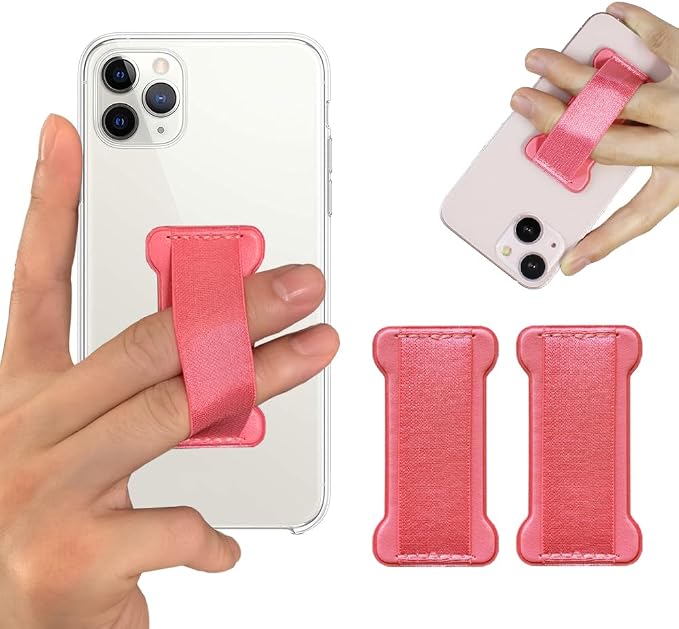 Phone Grip Holder for Hand, Universal Finger Strap Phone Holder, Finger Selfie by WUOJI