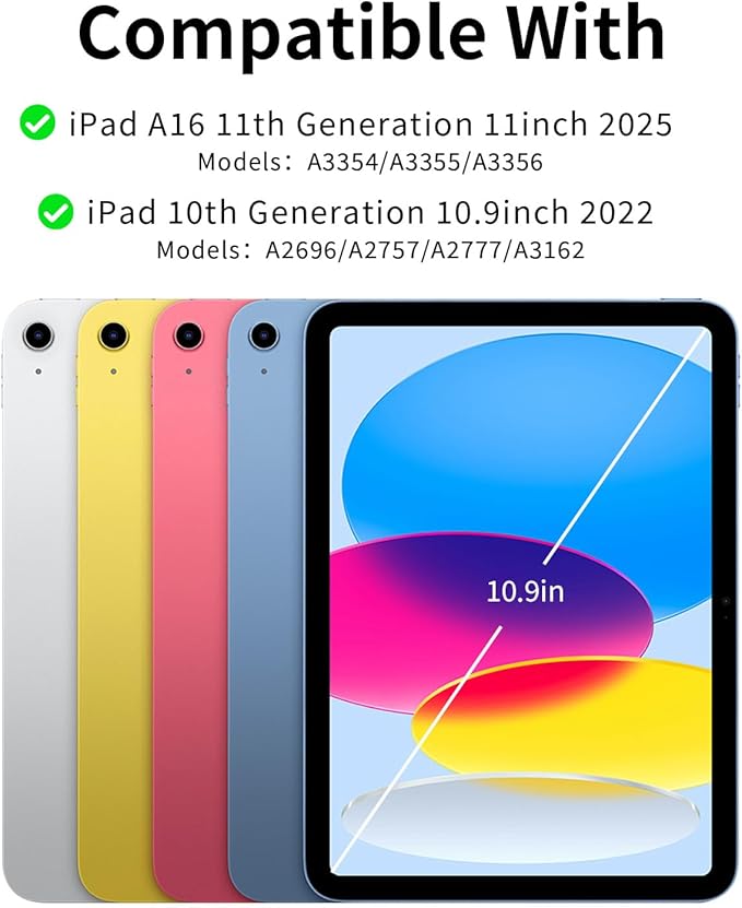 Keyboard Case Compatible for iPad 11th Generation and 10th 10.9 inch, Wireless - Image 2