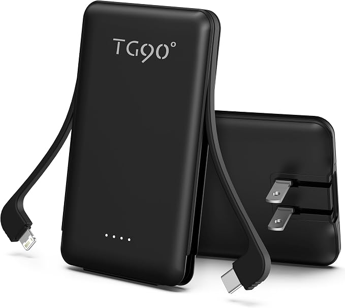 TG90° Portable Charger Power Bank, 5000mAh Small Battery Pack by TG90%C2%B0