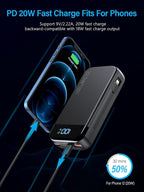 Portable Charger 32000mAh, 22.5W QC 3.0 PD 20W Smart LED Display Fast Charging - Image 5