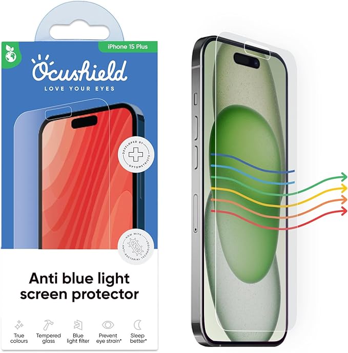 Ocushield Anti Blue Light Tempered Glass Screen Protector by Ocushield-BlueLightFilteringScreenProtectorGlasses