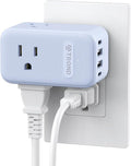 TROND Outlet Extender with 360 Rotating Plug, 3 Way Plug Splitter with PD 20W by TRONDOfficial