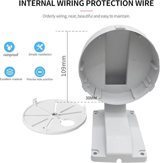 Indoor Outdoor Security Camera Mount Wall Mount L Type Bracket - Image 5