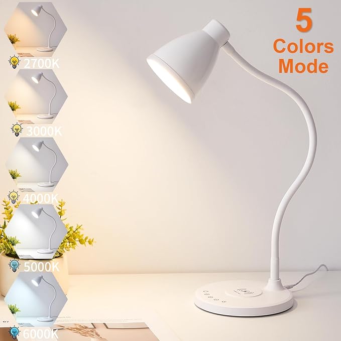 BOHON Desk Lamp for Home Office, LED Desk Light - Image 4