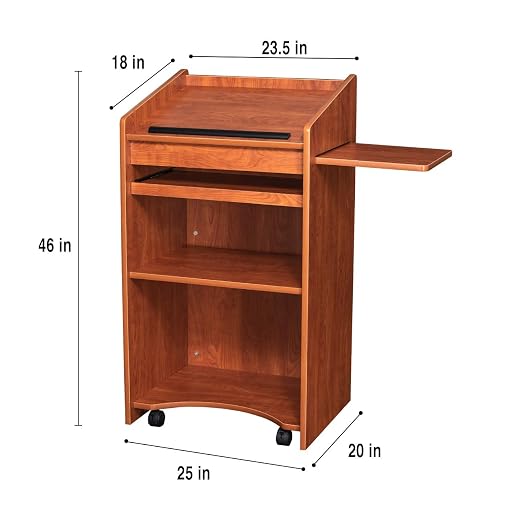OEF Furnishings Mobile Floor Lectern - Image 3