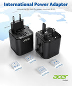 Acer European Travel Plug Adapter，Universal Travel Adapter, International Power - Image 7