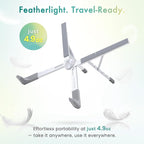 BELLEMOND | X-Shape Laptop Stand – Adjustable Aluminum Riser, 5 Height Levels - Image 3