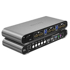 2 Computers 2 HDMI Monitors Matrix Automatic KVM Switch 4K@60Hz, Hotkey by Terived