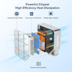 MAIWO USB-C Enclosure for M.2 2230 PCIe NVMe NGFF SATA SSDs, 10Gbps Full Metal - Image 4
