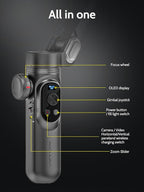 3-Axis Gimbal Stabilizer for Smartphone w/RGB Magnetic Fill Light Phone Gimbal - Image 7