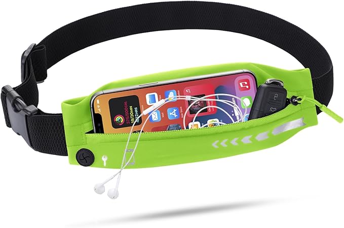 USHAKE Slim Running Belt for Women Men-Runners Phone Holder Fanny Pack by USHAKE