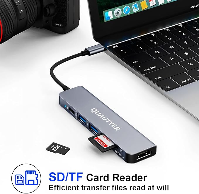USB C Hub Multiport Adapter Dongle - Image 6
