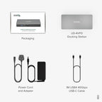 Plugable USB C Docking Station Dual Monitor, USB4 40G 100W Laptop Charging Dock - Image 6