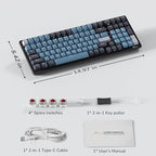 RK ROYAL KLUDGE RK98 Wireless Mechanical Keyboard, Triple Mode 2.4G/BT5.1/USB-C - Image 8