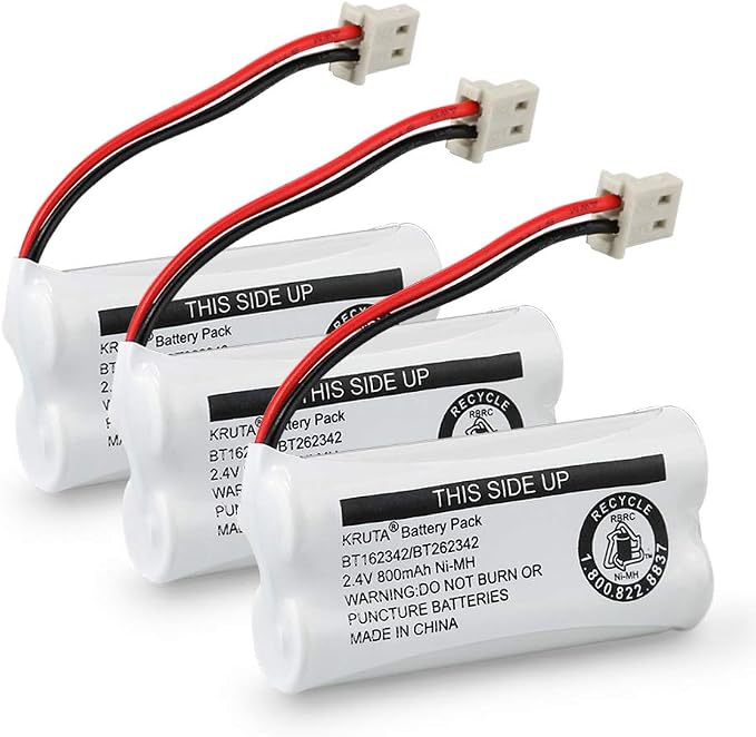 Kruta BT162342 BT262342 2.4v 800mah Cordless Phone Batteries Compatible by Kruta