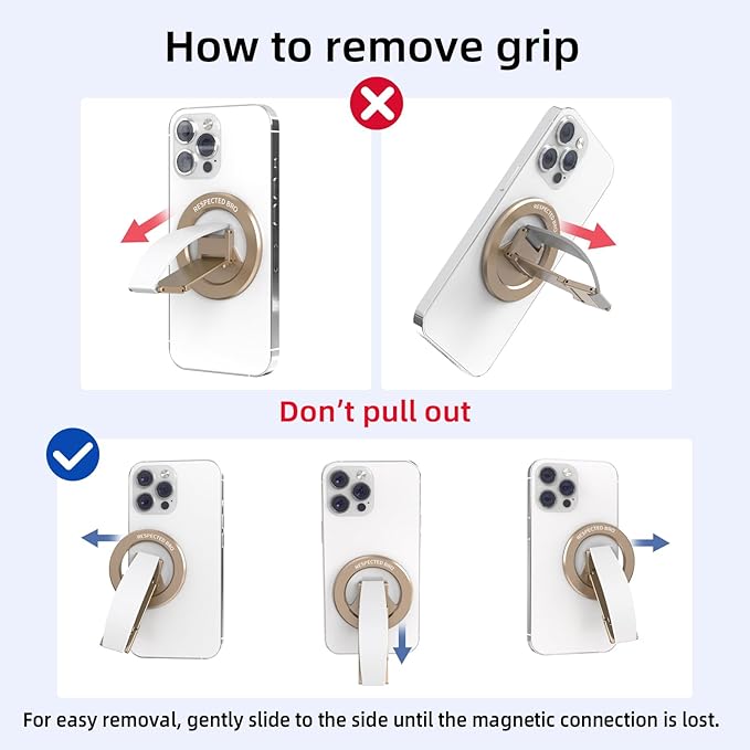 Magnetic-Phone-Grip-Stand, Magnetic Phone Ring Holder Kickstand - Image 5