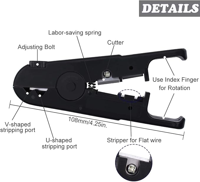 Delgada RJ45 Ethernet Network Crimping Tool Kit - Image 5