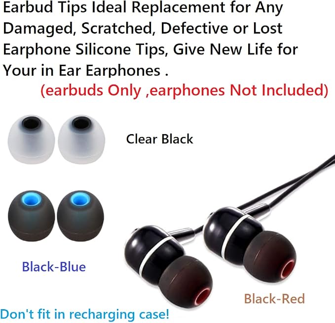 Earbud Silicone Ear Tips Earbuds Replacement Ear Tips Gels Bud - Image 5