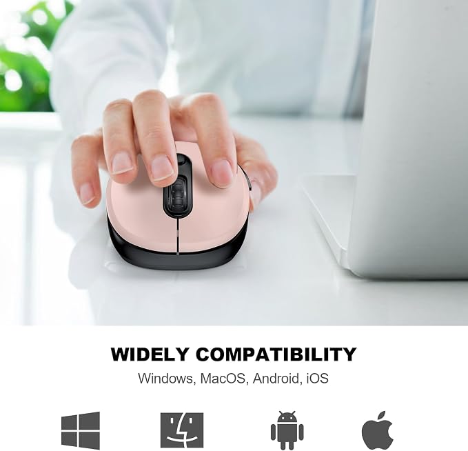WisFox 2.4G Wireless Mouse for Laptop, Ergonomic Computer Mouse - Image 6