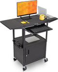 Line Leader Rolling AV Cart by StandSteady