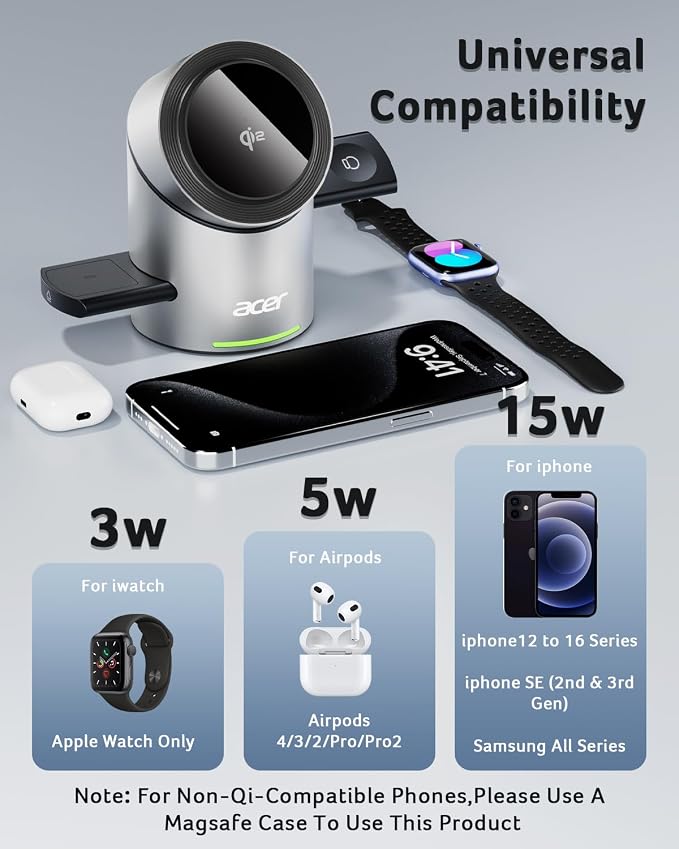 Acer 3 in 1 Charging Station for Apple - Image 4