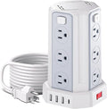 Power Strip Surge Protector, 10 Ft Extension Cord by SMALLRT