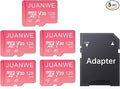 JUANWE 128GB Micro SD Card 5 Pack SD Card MicroSDXC Flash Memory Card 128 GB by JUANWE