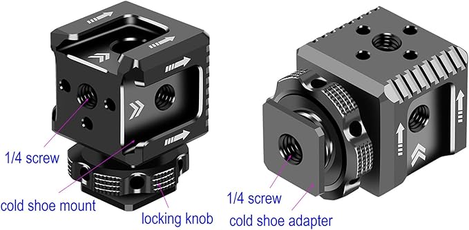 Cold Shoe Mount Adapter, Cold Shoe Extension - Image 2