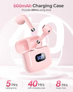 KTGEE Wireless Earbuds Bluetooth 5.3 Headphones, 40Hrs Playback Stereo Ear Buds - Image 5