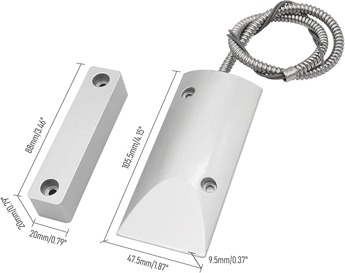 Magnetic Reed Switch Wired Surface Mount Normally Open NO Contact Sensor Alarm - Image 2