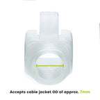 trueCABLE RJ45 Strain Relief Boots, 7.0mm Slip-On PVC Plug Cover, Transparent - Image 3