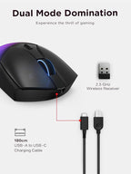 Lenovo Legion M410 Wireless RGB Gaming Mouse – 6 Button Palm Grip Mouse - Image 8