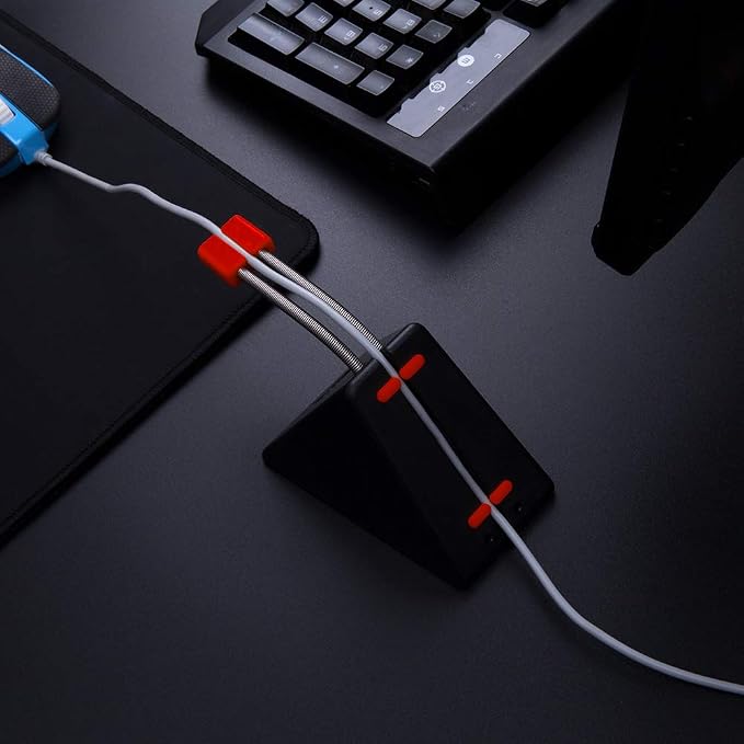 Hotline Games Mouse Bungee Mouse Cord Clip Cord Management System Fixer Holder - Image 10
