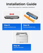 TN227 Toner Cartridge Set 4-Pack Replacement - Image 4