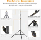 K&F Concept Light Stand for Photography, 6.5ft/2M Portable Extendable Photo - Image 3