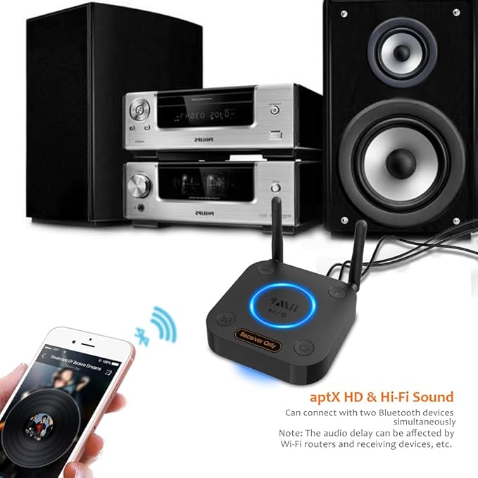 1Mii B06Pro Long Range Bluetooth Receiver, HiFi Wireless Audio Adapter - Image 4