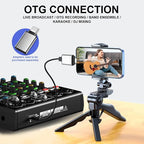 mw-4 black 4Channel Audio Mixer - Image 4