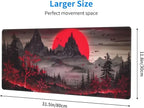 Extended Gaming Mouse Pad, Large Desk Mat XL Anime Mouse Pad Waterproof - Image 2